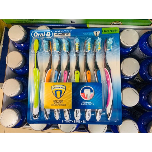 [hàng Mỹ ] set 8 bàn chải đánh răng ORAL -B