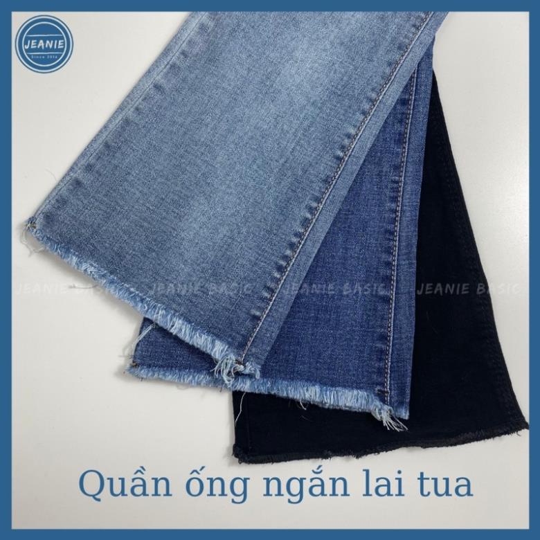 Quần jean ống loe JEANIE, quần bò ống loe lưng cao co giãn 4 chiều hàng VNXK cao cấp *