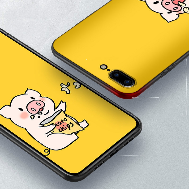 Ốp điện thoại họa tiết con heo dễ thương dành cho Xiaomi Redmi Note 10 Pro 9S 8T 9 8 7 6 5 Pro 5A Prime 4X