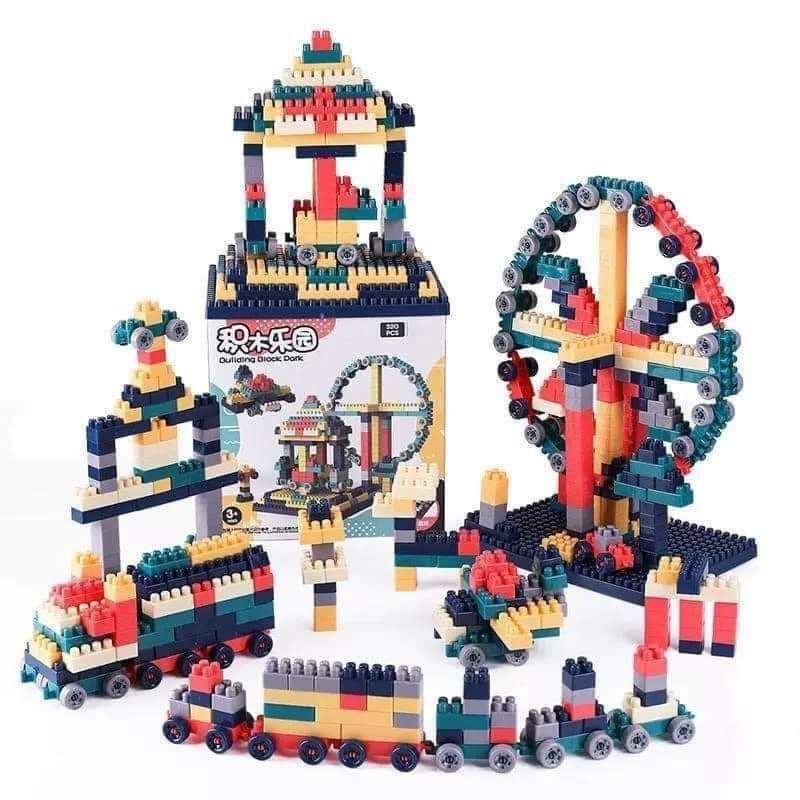 Bộ LEGO cao cấp 520 chi tiết siêu trí tuệ, cho bé sáng tạo, chất liệu an toàn - soleil shop