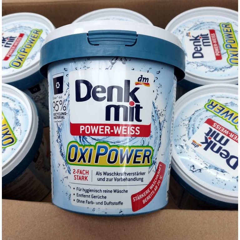 Denkmit- Bột giặt tẩy vết bẩn đa năng/ bột giặt tẩy trắng Oxi Power Multi Flecken Entferner hộp 750g, hàng chính hãng