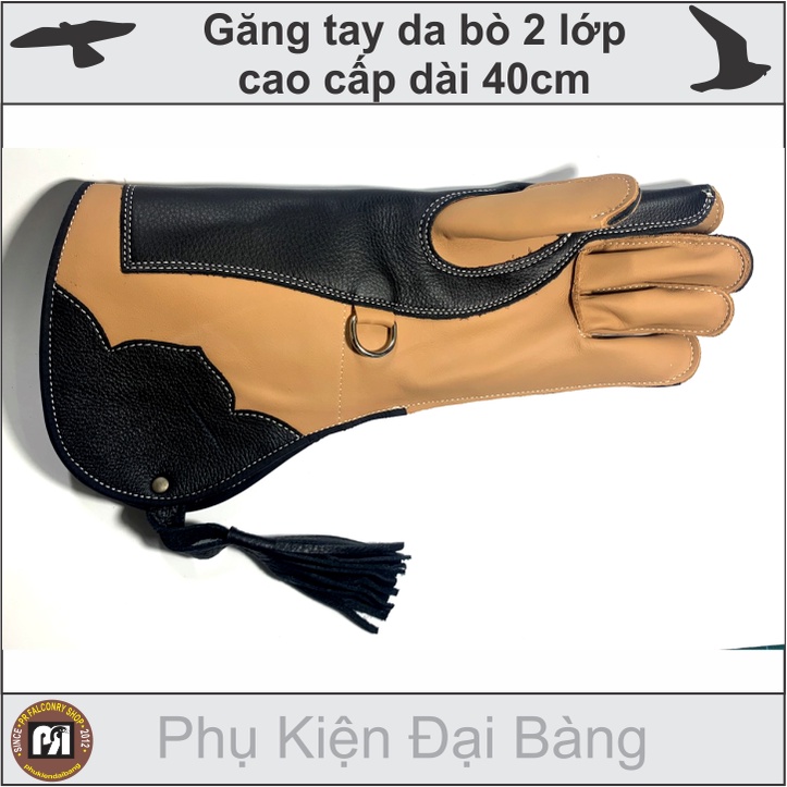 Găng tay da bò nuôi chim đại bàng chim ưng