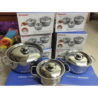 BỘ 3 NỒI INOX CUA SHAP