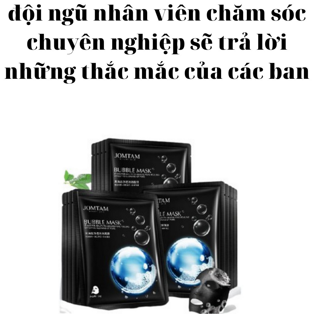 Mặt nạ sủi bọt thải độc cấp ẩm dưỡng trắng da mask JOMTAM nội địa Trung