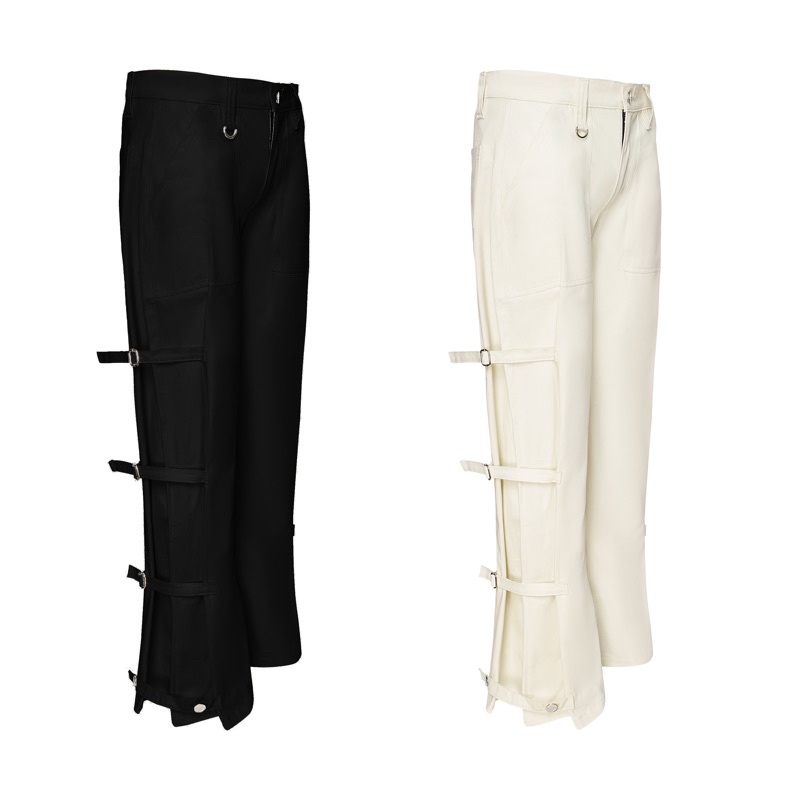 ILSN Webbed Bondage Pants/ madeby.illustration quần dây khaki