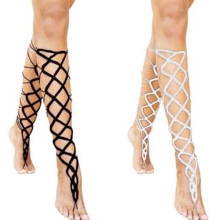 Vòng đeo chân/ phối sandal kiểu dây đan độc đáo thời trang