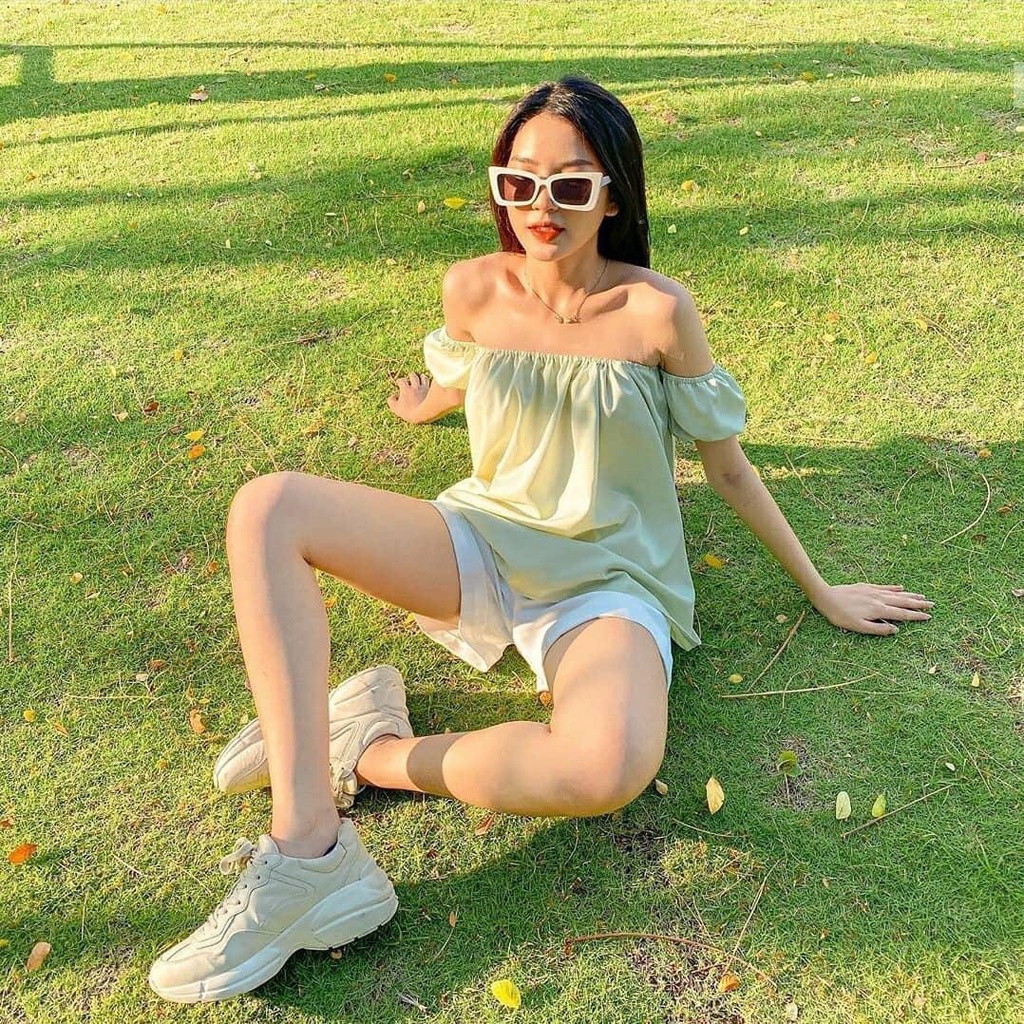 Kính râm mát nữ mắt mèo phong cách Hàn Quốc kính thời trang chống tia UV bảo vệ mắt siêu cute đẹp giá rẻ 037