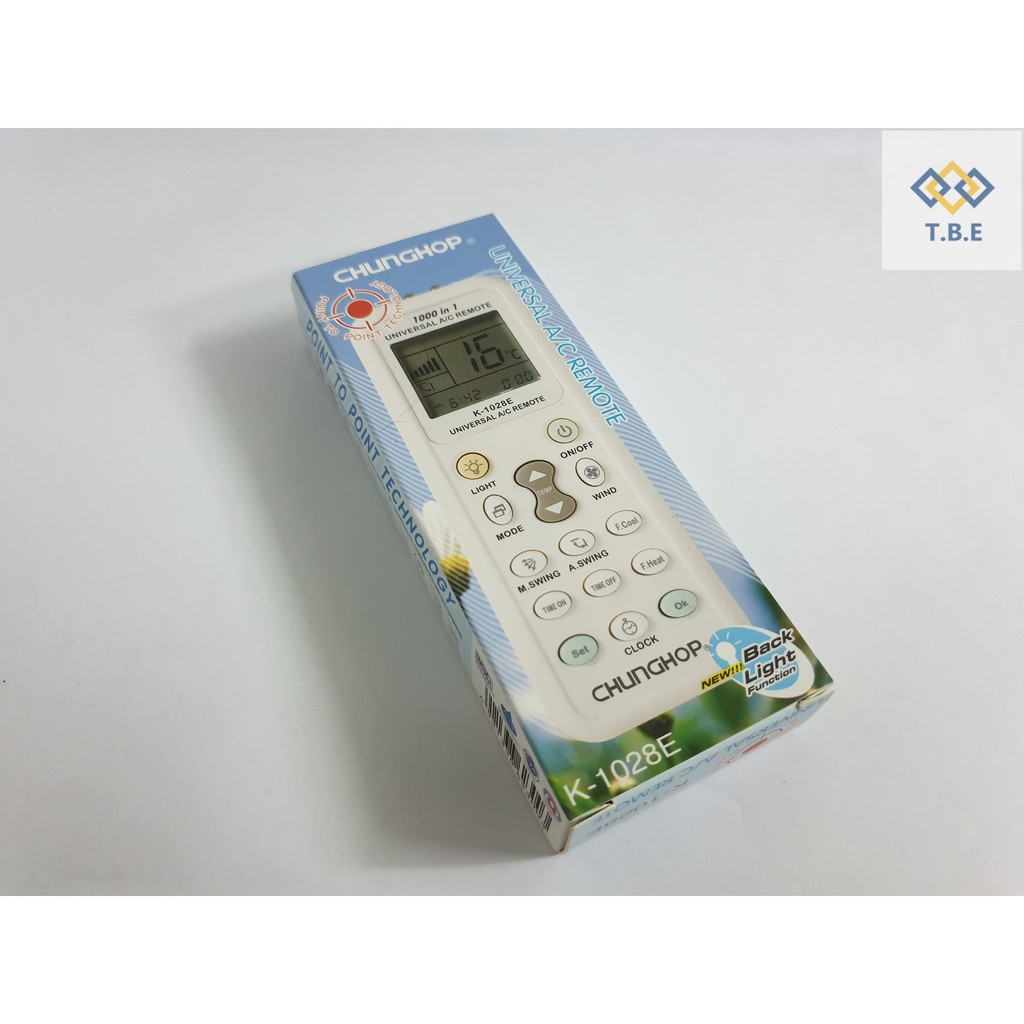 REMOTE ĐIỀU KHIỂN MÁY LẠNH ĐIỀU HOÀ ĐA NĂNG CHUNGHOP K-1028E