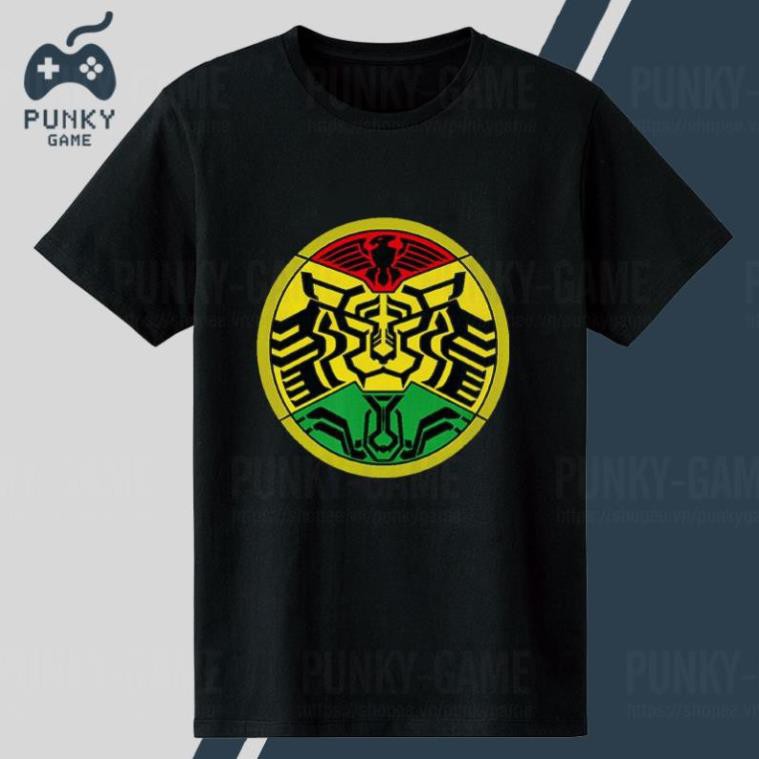 BÁN CHẠY Áo thun Kamen Rider OOO Medal Black T-Shirt Collections ngắn tay