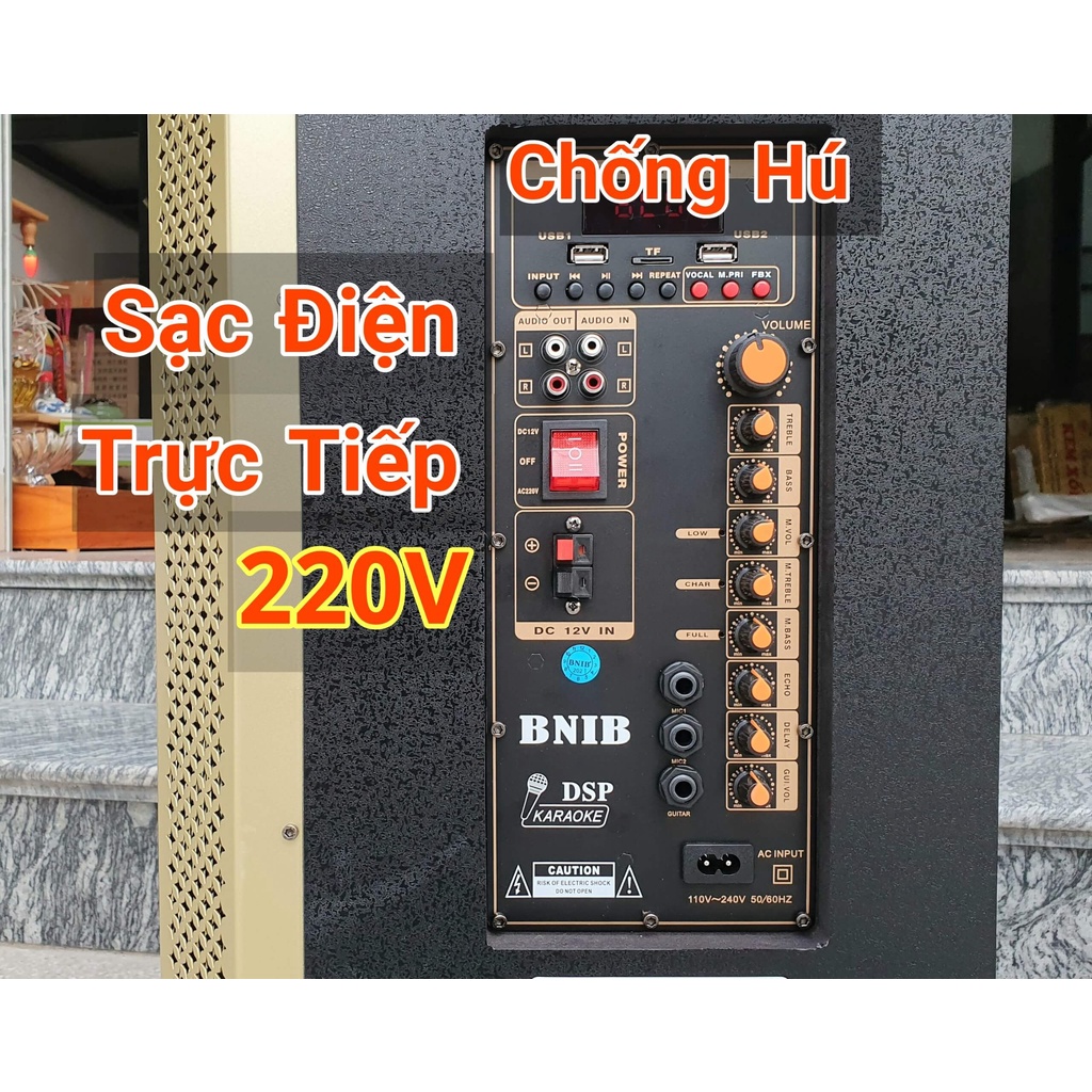 Loa kéo BNIB 1299 Loa kẹo kéo bass 30 hát karaoke tích hợp bluetooth tích hợp Micro không dây Bảo Hành 12 Tháng