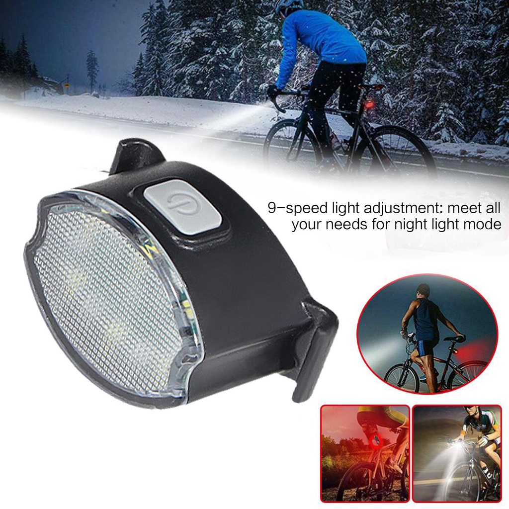 Mới Đèn Đuôi Xe Đạp Loại C Cảnh Báo Ban Đêm L4P9