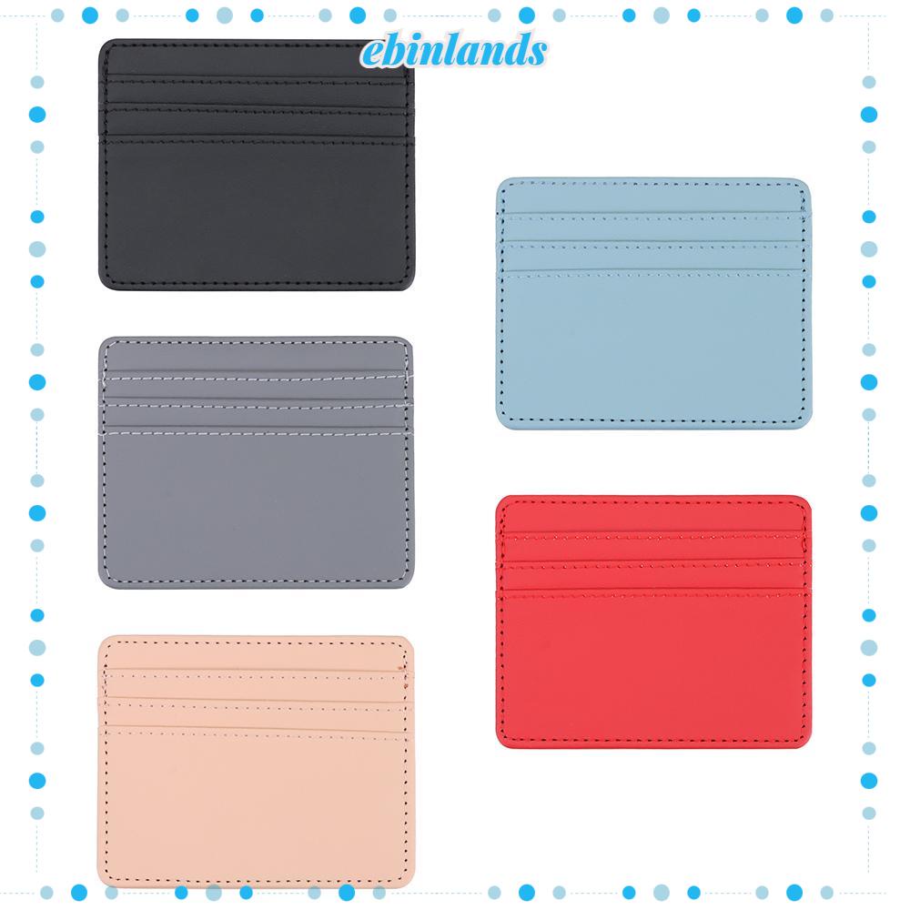 Ví Da Mỏng Đựng Thẻ ID/Tiền Nhiều Màu Sắc Phong Cách Doanh Nhân