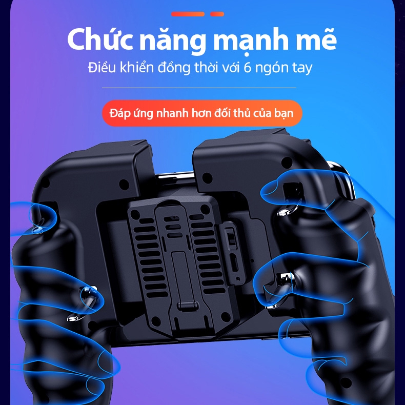 Tay cầm hỗ trợ chơi game PUBG với 6 nút điều khiển tiện dụng cho điện thoại | BigBuy360 - bigbuy360.vn