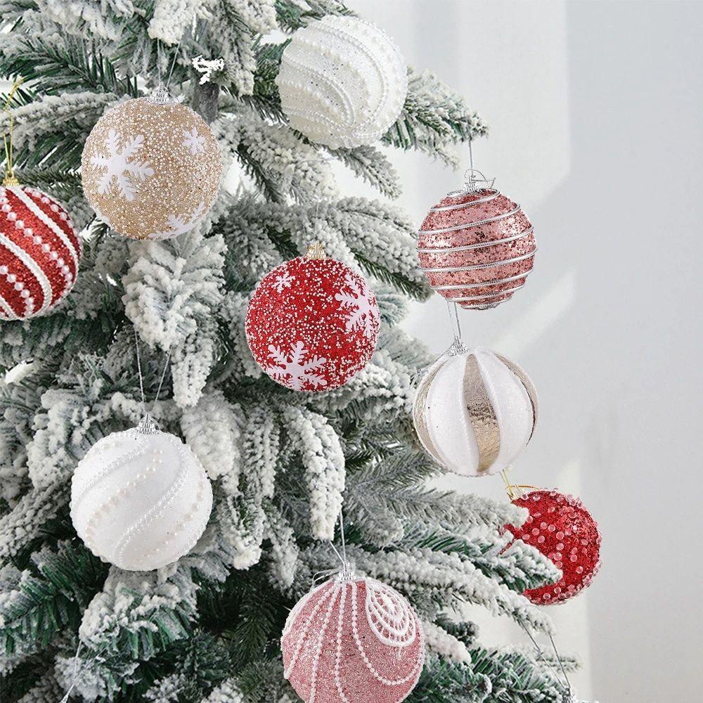 Trái Châu 8cm Màu Sắc Đính Kim Sa Lấp Lánh Độc Đáo Trang Trí Cửa Sổ DIY