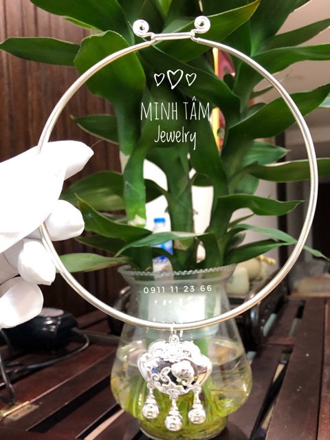 Kiềng bạc ta cho bé-Minh Tâm Jewelry