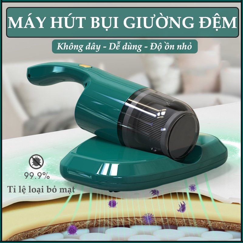 Máy Hút Bụi Diệt Khuẩn Giường Nệm Bằng Tia UV - Máy Hút Bụi Mịn Không Dây Công Suất Lớn 350W
