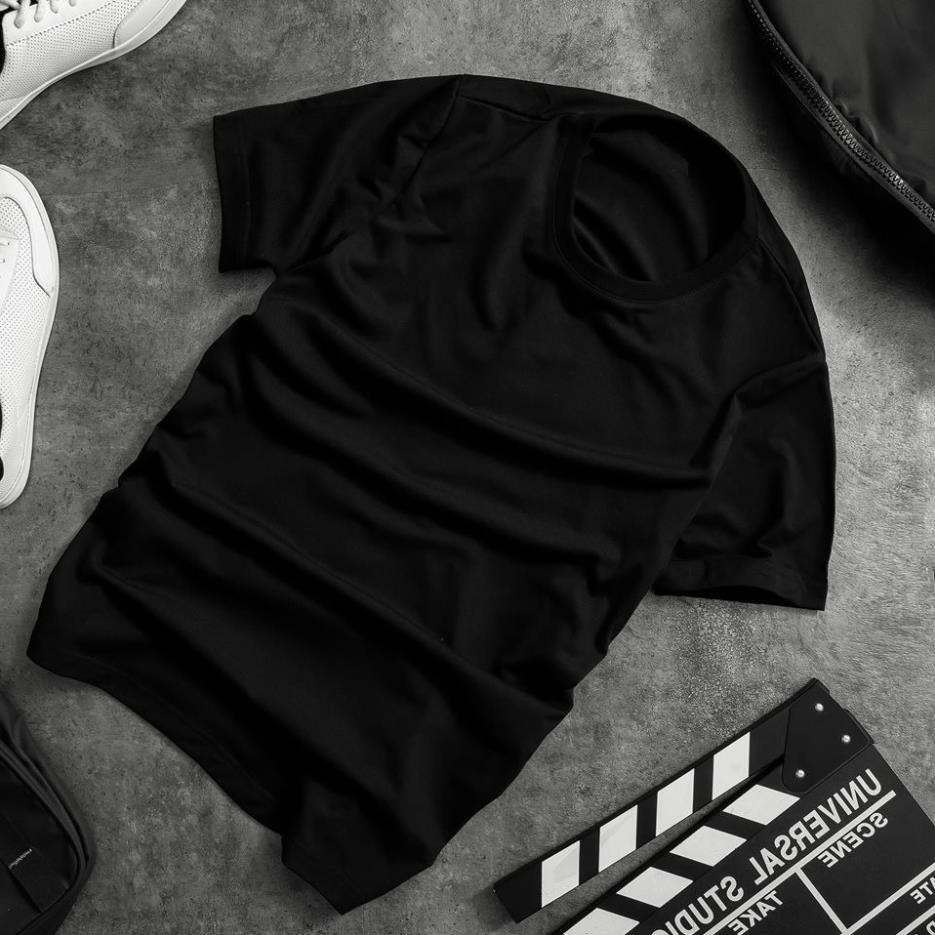 HOT SALE- Áo thun trơn - Áo phông Nam/Nữ - Tay ngắn màu Trắng - Đen