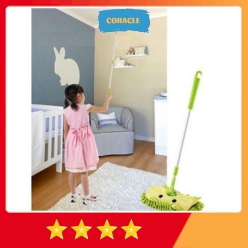 Bộ Chổi Hót Rác Và Cây Lau Nhà Cho Bé Tập Lau Nhà(combo 3 sản phẩm)Bộ Chổi Lau Nhà Mini.