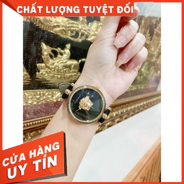 (Bảo hành 12 tháng) Đồng hồ nữ Versace dây da size 30 mm - Đồng hồ VS