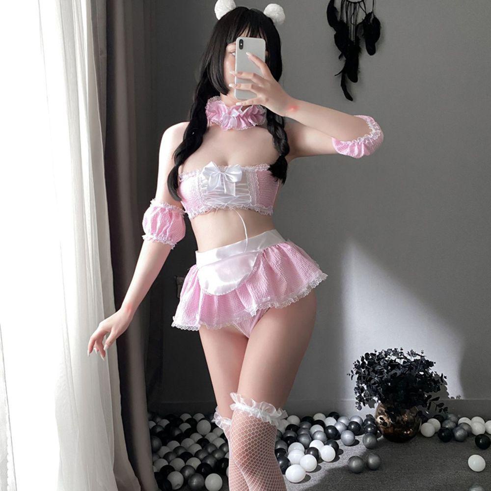 Bộ Đồ Lót Hóa Trang Cô Hầu Gái Gợi Cảm Cho Nữ