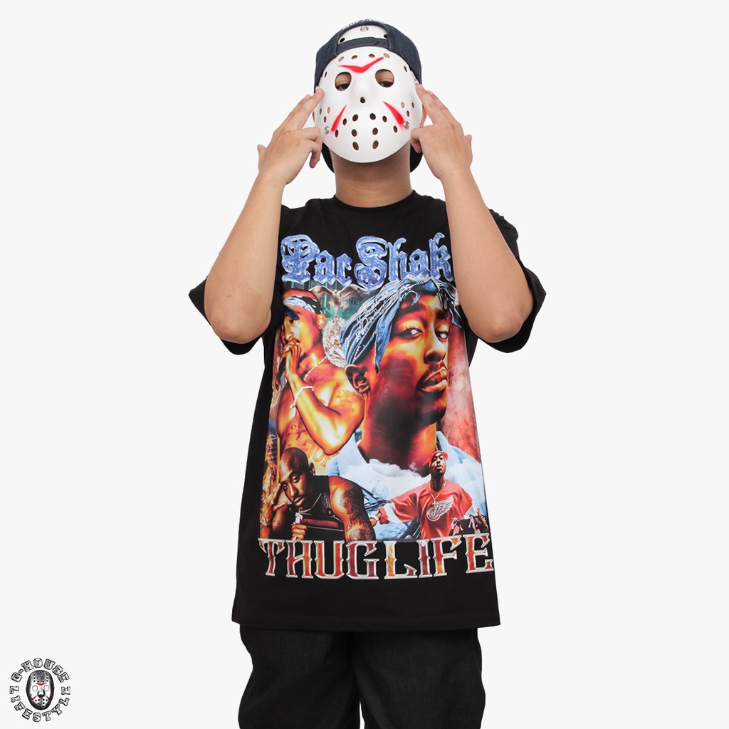 Áo Thun Rapper Tupac 2Pac Oversize Phong Cách Hip-hop Unisex G-House Lifestyle