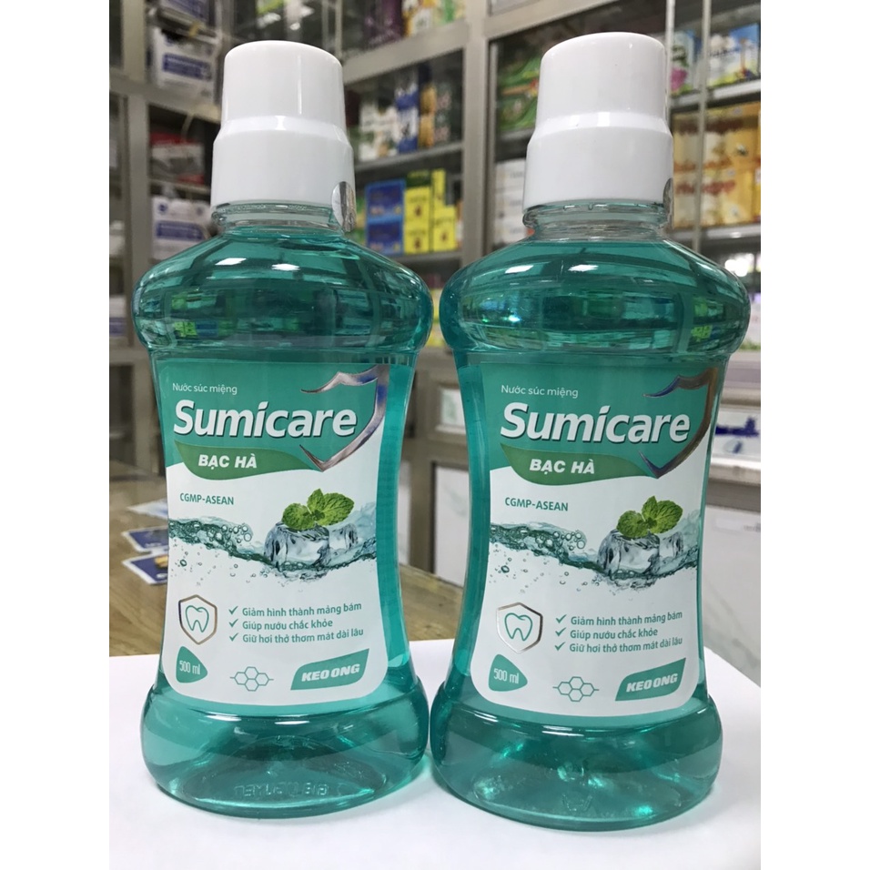 Nước súc miệng keo ong bạc hà Sumicare - chai 500ml