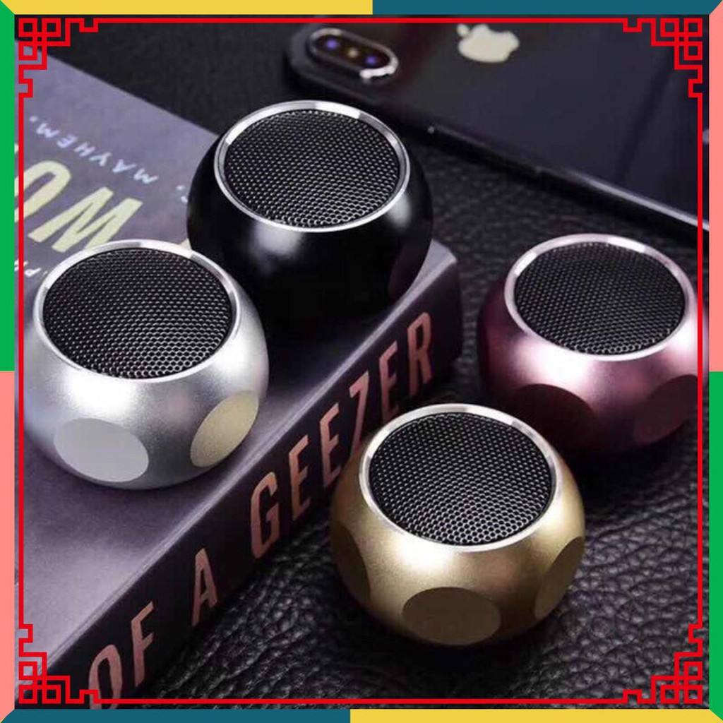 Loa Bluetooth Cầm Tay Mini Siêu Nhỏ M10 Vỏ Kim Loại, Nghe Nhạc Cực Hay, Có Dây Đeo Tiện Lợi