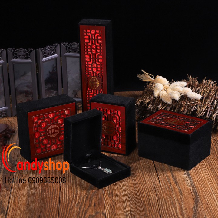 [HCM] Hộp vải nhung đựng trang sức chữ Phúc - Candyshop88 | BigBuy360 - bigbuy360.vn