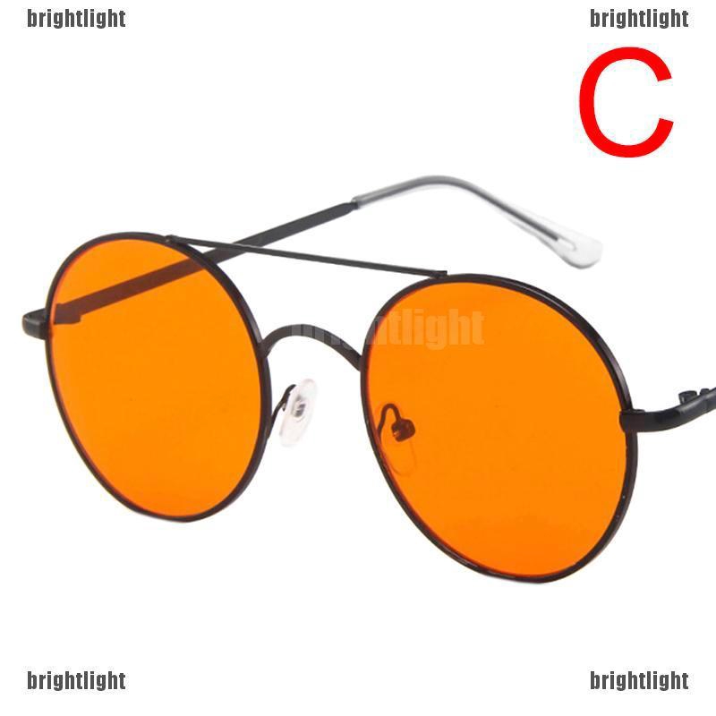 [Bright] Women Oval Sunglasses Frame Vintage Glasses Trendy Fashion Retro Shades New [LT]