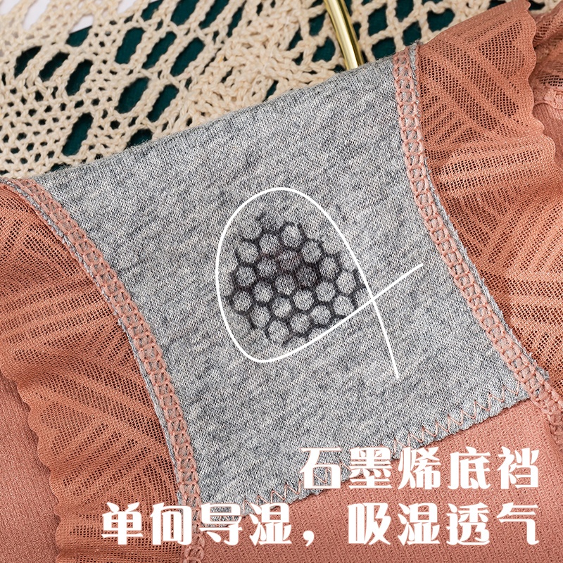 Quần Lót Cotton Lưng Vừa Mềm Mại Co Giãn Tốt Thoáng Khí Kháng Khuẩn Cho Nữ