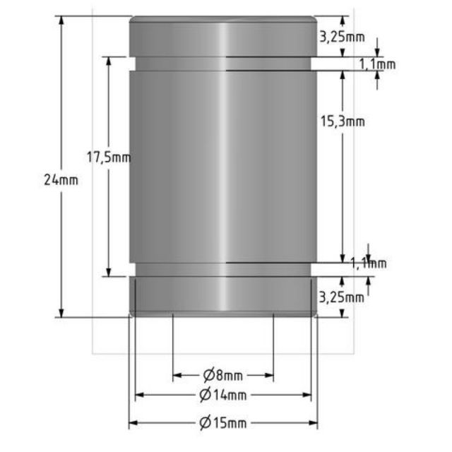 Con trượt tròn LM6UU , LM8UU , LM10UU , LM12UU , LM16UU