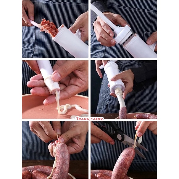 Bộ dụng cụ nhựa nhồi xúc xích , lạp xưởng
