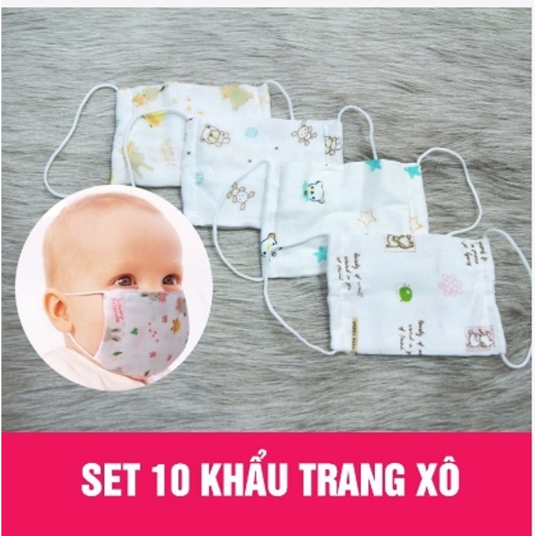 Vỉ 10 Khẩu trang xô xuất Nhật cho bé
