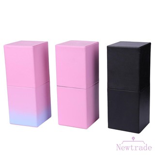 Cốc da vuông đựng cọ trang điểm