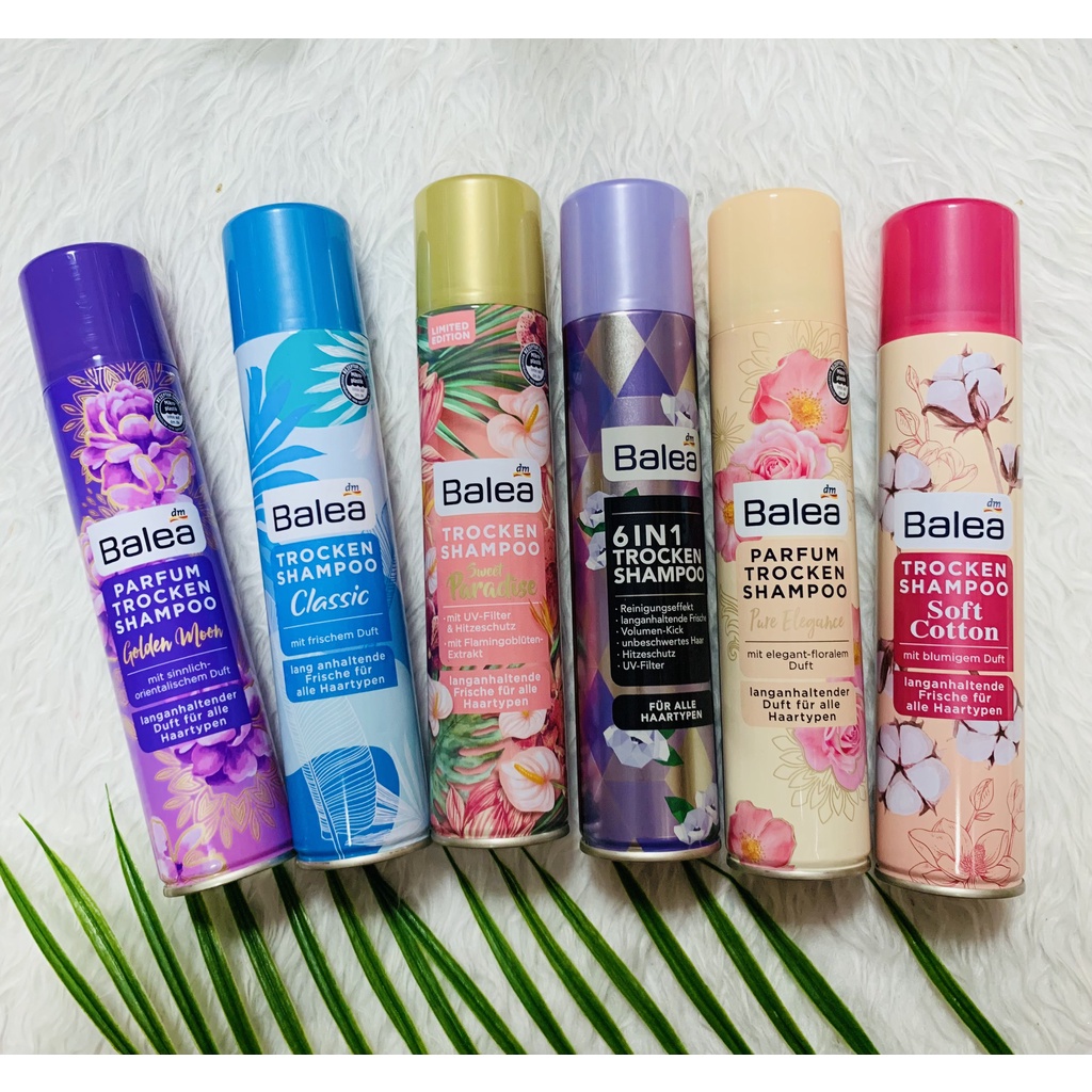 Gội khô + Xịt thơm tóc Balea Sweet Paradise