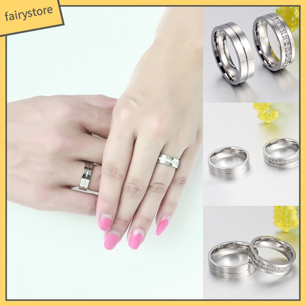 Nhẫn Đôi Đính Đá Thời Trang