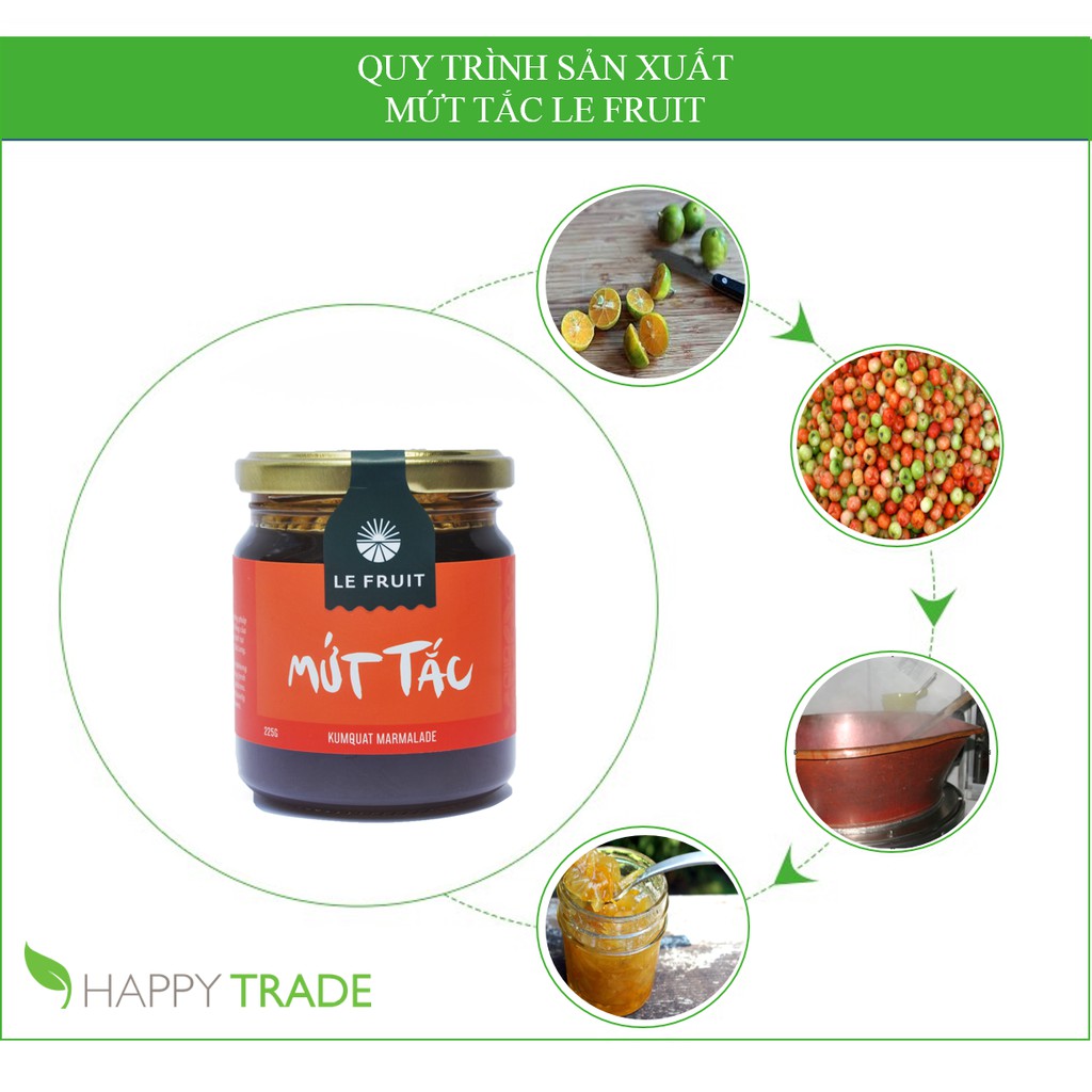 [Mã BMBAU50 giảm 7% đơn 99K] Mứt trái cây tự nhiên mứt tắc Le Fruit 225g