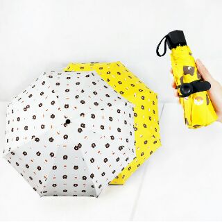 Ô dù hình gấu 2 lớp chống tia UV