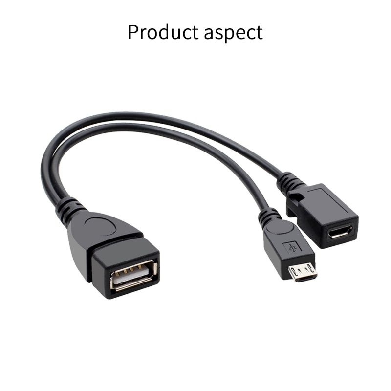 Cáp chia nguồn HDOORLINK hình chữ Y 2 trong 1 OTG Micro USB sang Micro 5 Pin