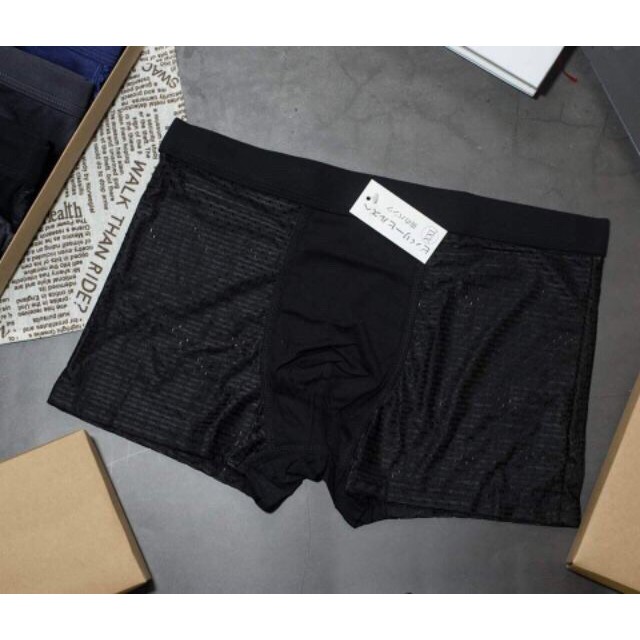 Quần sịt đùi nam rẻ 💖 Freeship từ 50k 💖Hộp 4 quần lót nam đùi thông hơi cao cấp #408