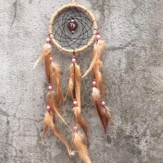 [ Cung Ma Kết ] Dreamcatcher Màu Nâu ( Vòng = 10cm , chiều dài = 30cm )