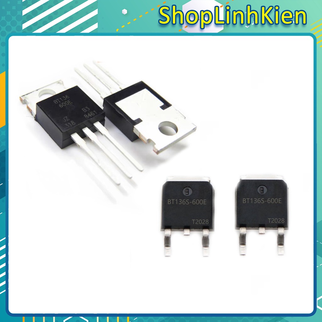 Triac BT136 4A 600V To220/ BT136S-600E To252