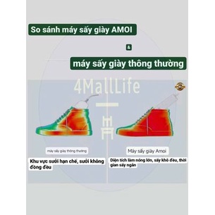 Máy sấy giày AMOI có tia UV khử khuẩn giảm mùi hôi làm khô giày dành cho mọi loại giày