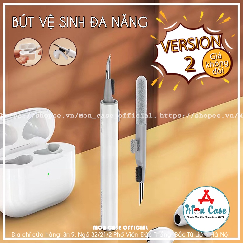 Bộ dụng cụ bút vệ sinh tai nghe đa năng Bluetooth Airpods Pro /1 2 - Mon Store