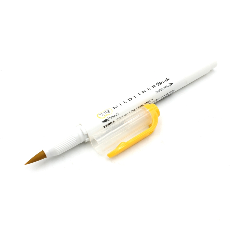 Viết Cọ Nhật Mildliner - Zebra WFT8-MGO - Vàng Kim - Zebra