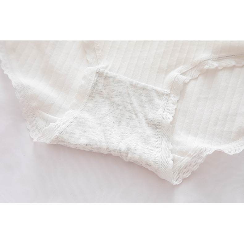 Quần lót phong cách Nhật Bản kẻ sọc nơ cotton viền ren quyến rũ QL019 | BigBuy360 - bigbuy360.vn