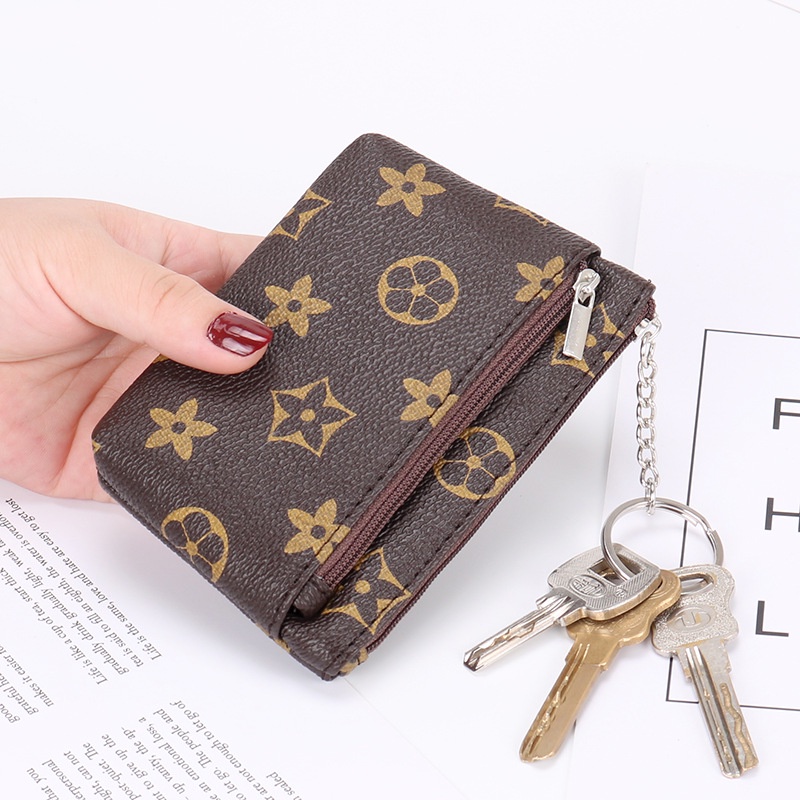 Ví Đựng Tiền Xu Mini Có Khóa Kéo Phong Cách Công Sở Cho Nữ