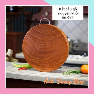 Thớt gỗ nghiến tây bắc thớt gỗ không tâm nguyên khối độ bền cao