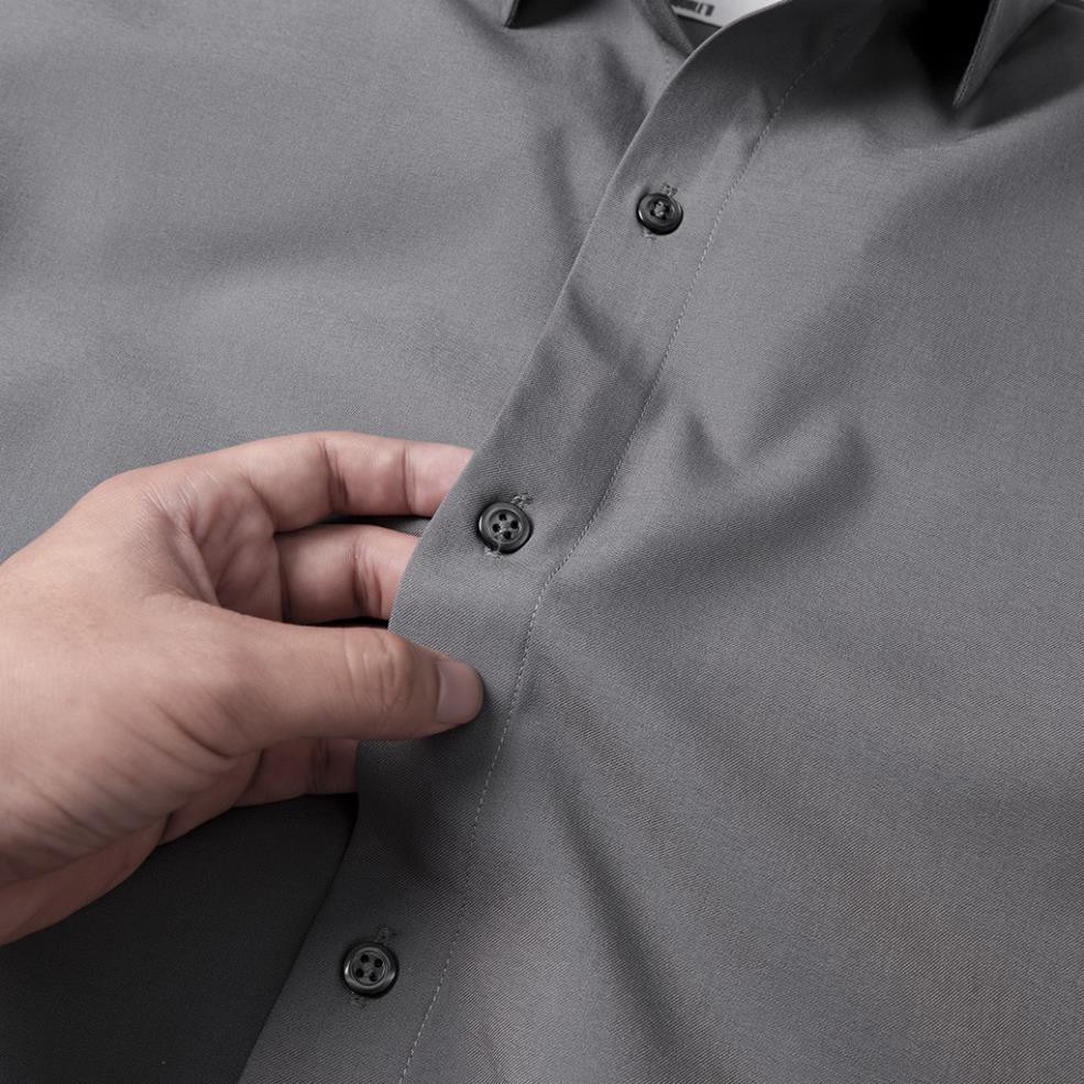 Áo sơ mi nam Double'D chất lụa màu xám SMT00 | BigBuy360 - bigbuy360.vn