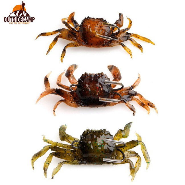 Mồi Câu Cá Hình Con Cua 3d